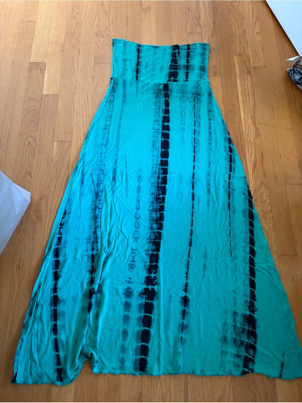 Club Z Collection Convertible Tie-Dye Skirt Dress Green Black Size L
